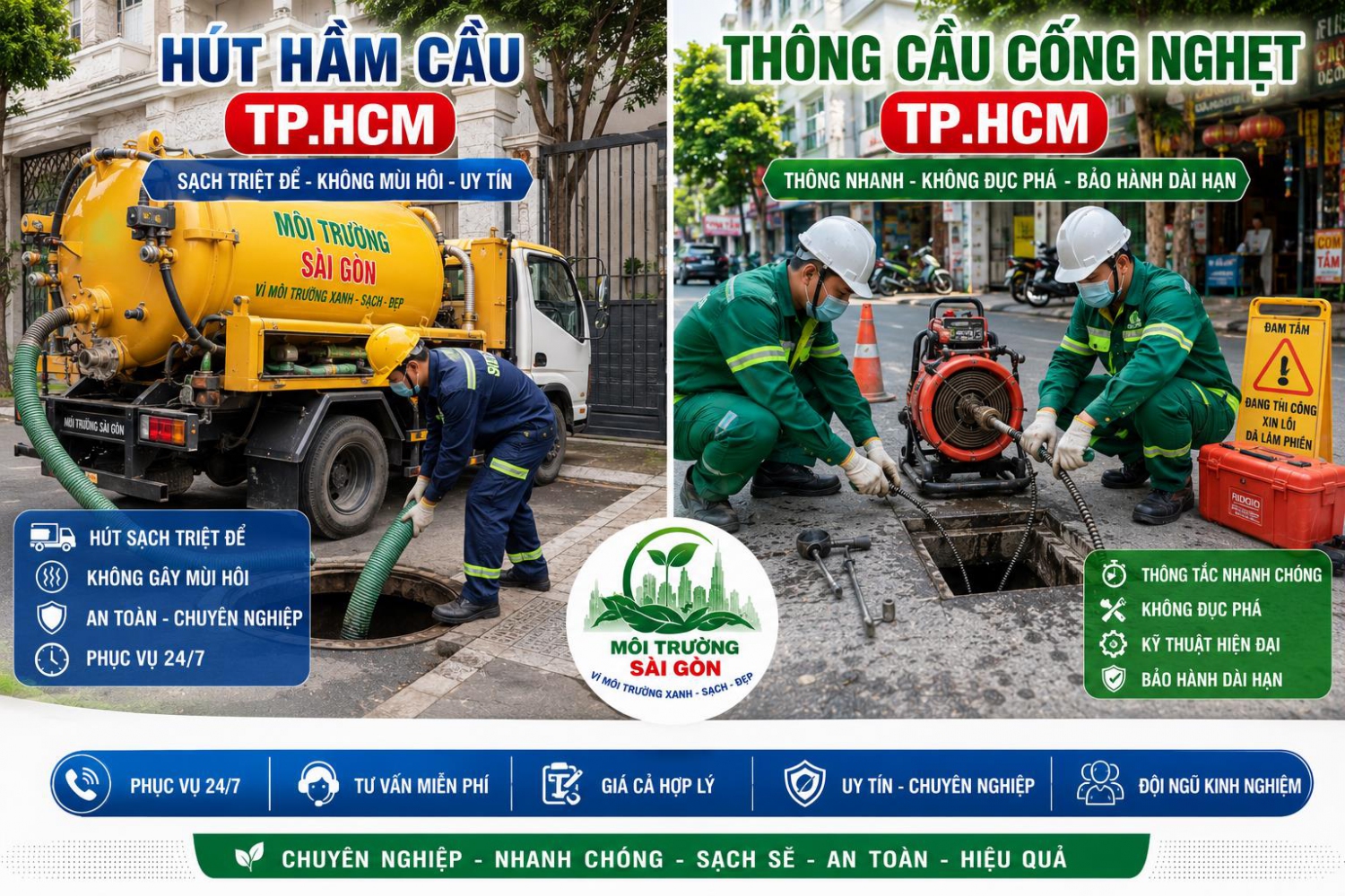 Hút Hầm Cầu Huyện Hóc Môn